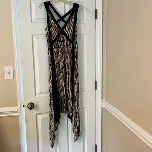 BCBGmaxazria size small asymmetrical maxi dress